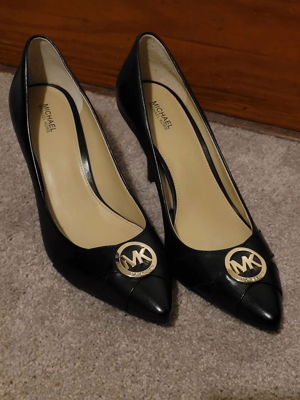 Michael Kors Black Leather Pointed-Toe 3